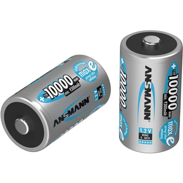 Laddbart batteri D (R20) NiMH Ansmann maxE HR20 9300