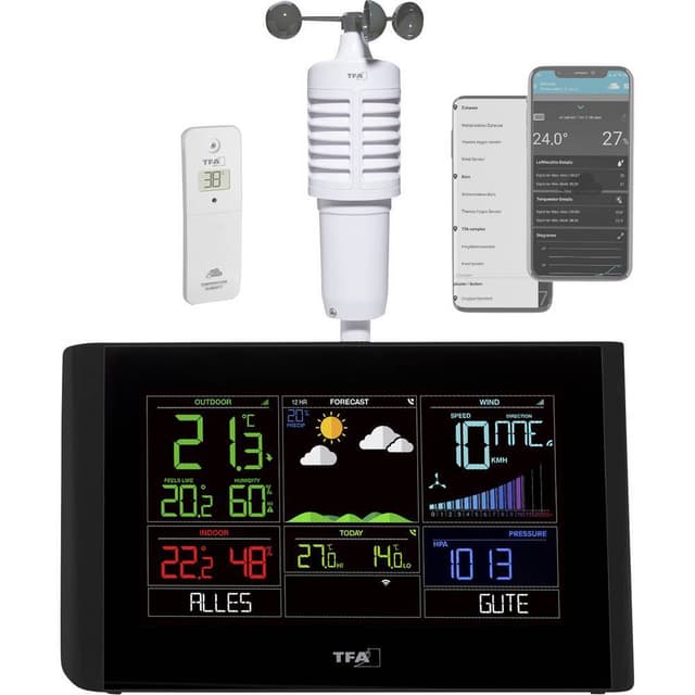 TFA Dostmann VIEW BREEZE 35.8001.01 WiFi-väderstation