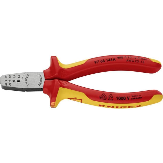 Knipex 97 68 145 A Crimptång Ändhylsor 0.25 till 2.5