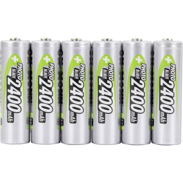 Ansmann 4+2 HR06 Genopladeligt AA-batteri NiMH 2400 mAh 1.2 V 6 stk