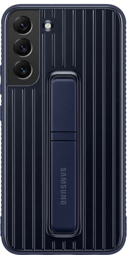 Samsung S22 Plus skyddsfodral med ställ (marinblått)