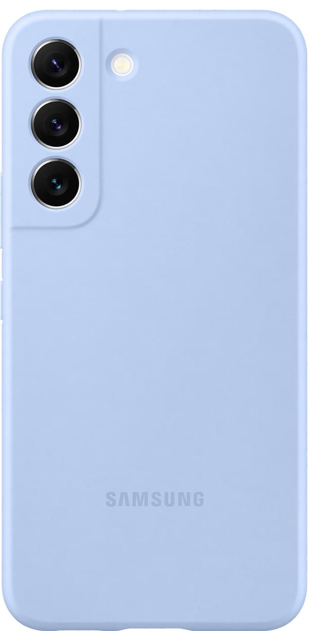 Samsung S22 silikondeksel (himmelblå)