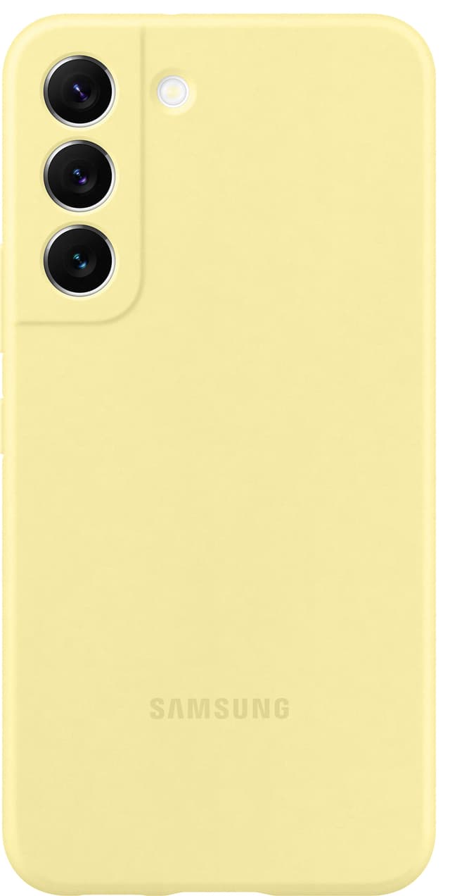 Samsung S22 silikonfodral (gult)