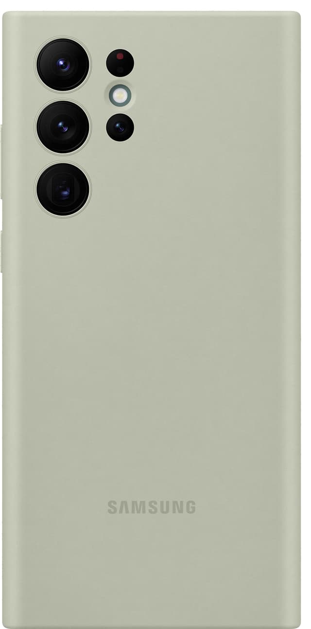 S22 Ultra silikonfodral (olivgrönt)
