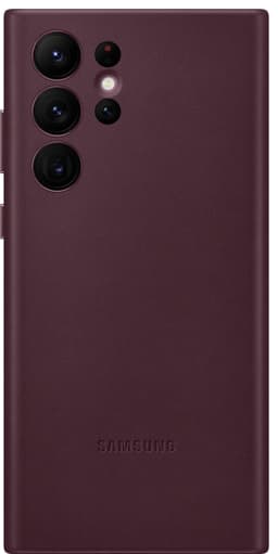 Samsung S22 Ultra läderfodral (bourgogne)