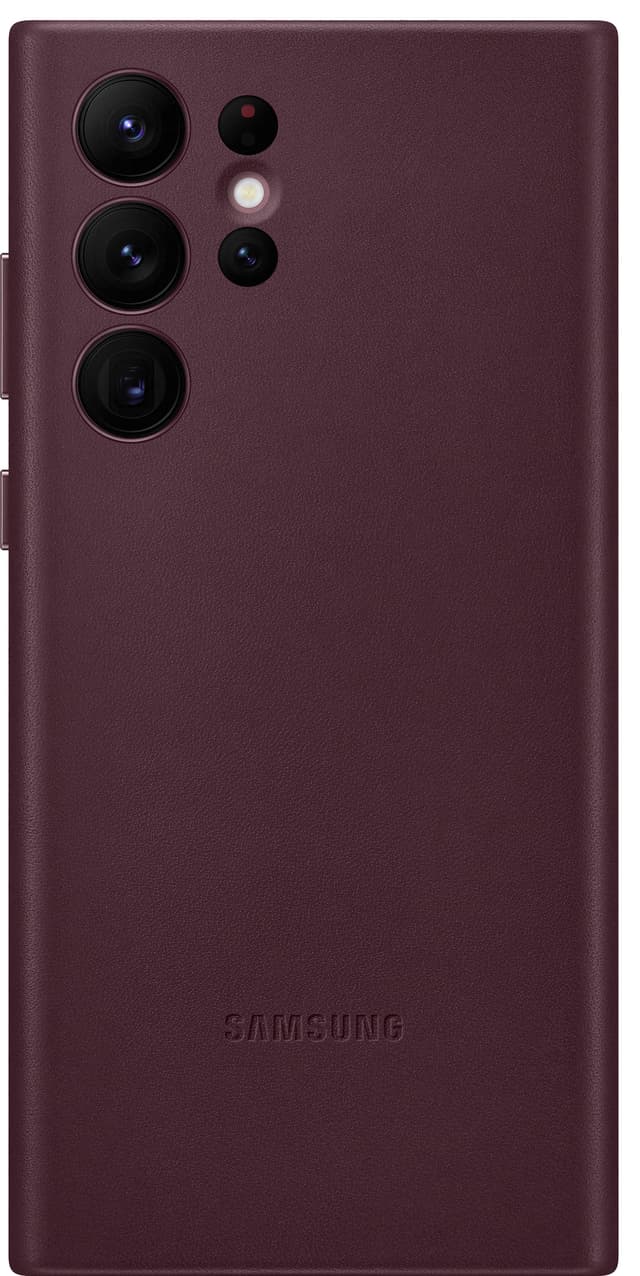 Samsung S22 Ultra läderfodral (bourgogne)