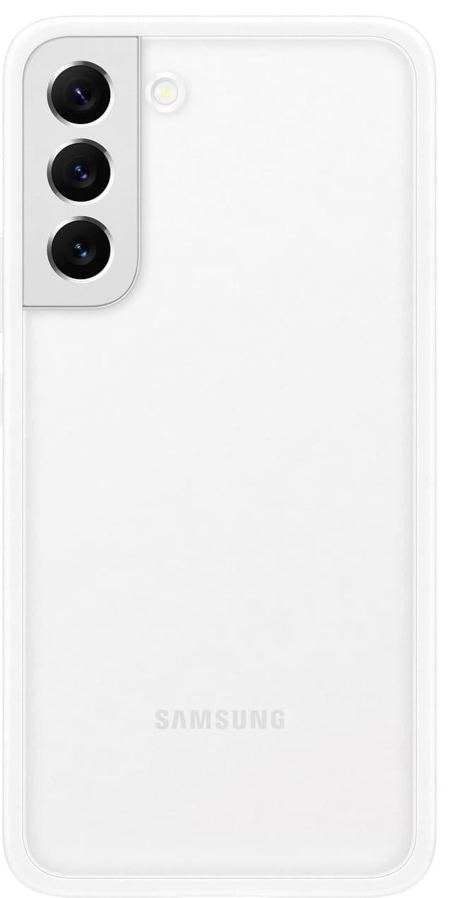 Samsung S22+ ramfodral (vitt)