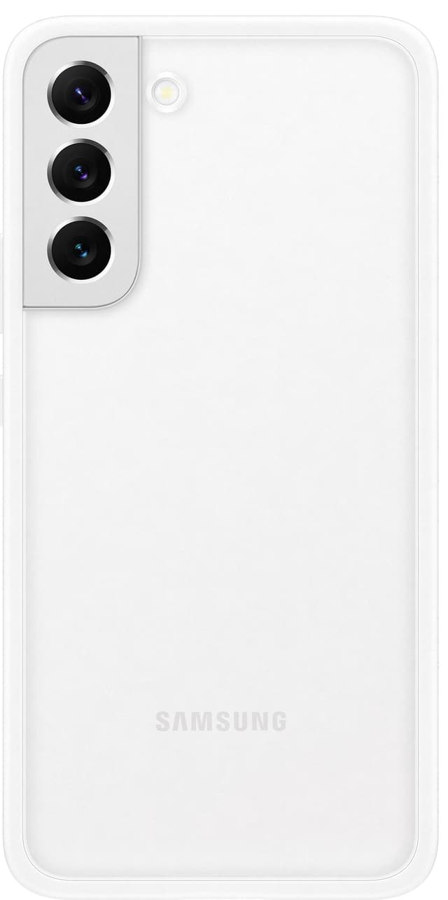 Samsung S22+ ramfodral (vitt)