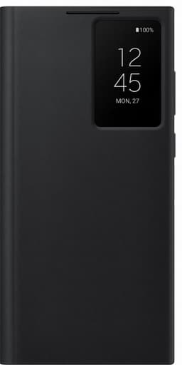 Samsung Clear View Galaxy S22 Ultra deksel (sort)