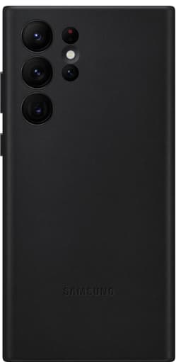 Samsung Leather Galaxy S22 Ultra suojakuori (musta)