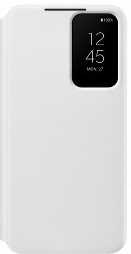 Samsung Clear View Galaxy S22 fodral (vit)