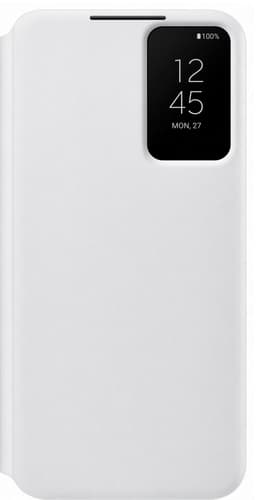 Samsung Clear View Galaxy S22 Plus deksel (hvit)