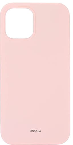 Onsala iPhone 12-/12 Pro-silikonecover (chalk pink)