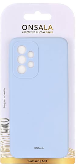 Onsala Samsung Galaxy A33 silikoninen suojakuori (vaaleansininen)