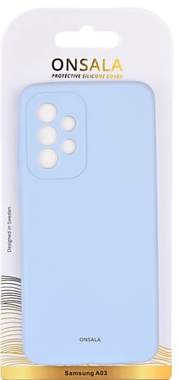 Onsala Samsung Galaxy A03 silikoninen suojakuori (vaaleansininen)
