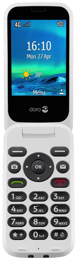 Doro 6881 mobiltelefon (sort/hvit)