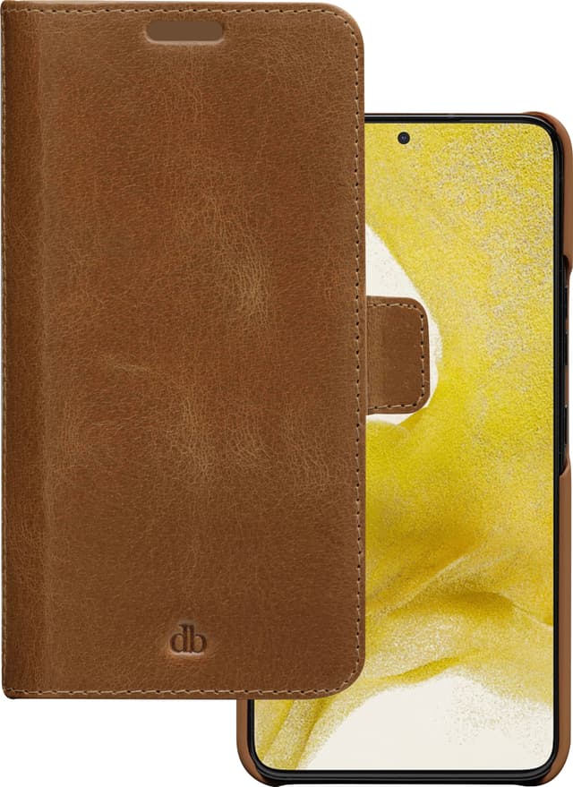Dbramante1928 Lynge Samsung Galaxy S22 Plus plånboksfodral (tan)