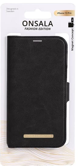 Onsala iPhone 13 Pro pungetui (Midnight Black)