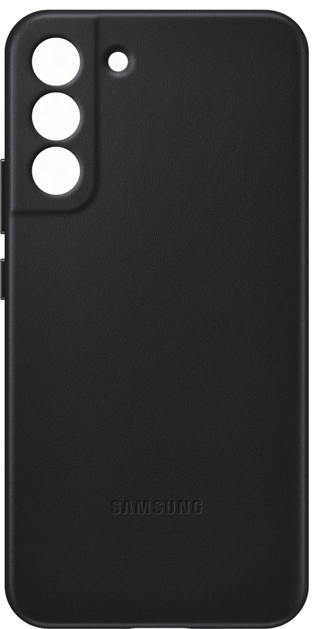 Samsung Leather Galaxy S22+-cover (sort)