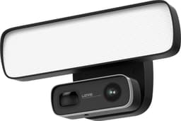 Floodlight IP -kamera til udendørs brug, 1080p, LED -forlygter, sort