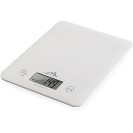 ETA Køkkenvægt Lori ETA277790000 Maksimal vægt (kapacitet) 5 kg, Gradering 1 g, Displaytype LCD, Hvid