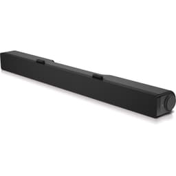 Dell Stereo Soundbar AC511M Højttalertype Soundbar - stereo - 2 - aktiv, mini -telefon stereo 3,5 mm  USB 2.0, sort, 2,5 W