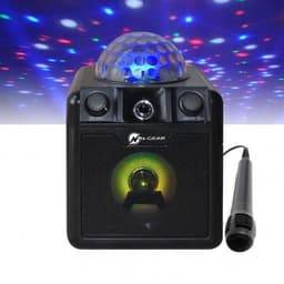 N-Gear Kannettava Bluetooth- ja Disco Karaoke-kaiutin Disco Block 410 50 W, Kannettava, Langaton yhteys, Musta, Bluetooth