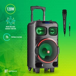 Partyspeaker Wilddub0 120W battery BT TWS mic-in
