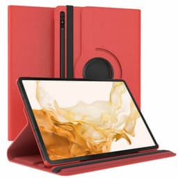 360 drejelig cover Samsung Galaxy Tab S8 11.0 - Rød