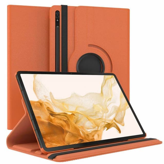 360° roterbart fodral Samsung Galaxy Tab S8 Plus 12.7 - Orange