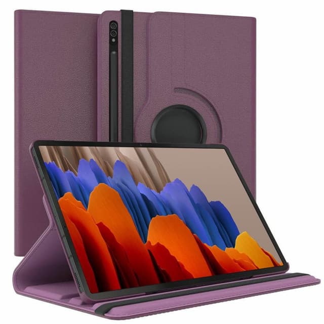 360 drejelig cover Samsung Galaxy Tab S7 Plus - Lilla