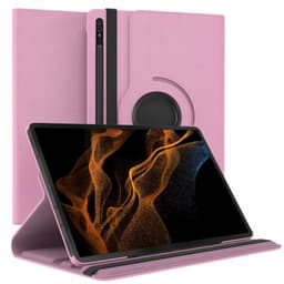 360° roterbar deksel Samsung Galaxy Tab S8 Ultra 14.6 - Lyserosa