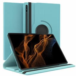 360° roterbar deksel Samsung Galaxy Tab S8 Ultra 14.6 - Lyseblå
