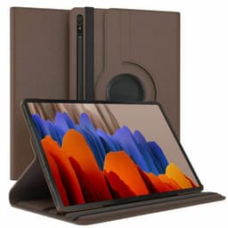 360° roterbart fodral Samsung Galaxy Tab S7 Plus - Brun