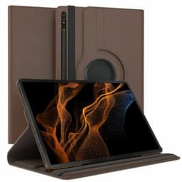 360° käännettävä kotelo Samsung Galaxy Tab S8 Ultra 14.6 - Ruskea