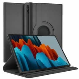 360° roterbar deksel Samsung Galaxy Tab S7 - Sort