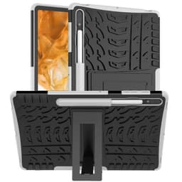 Iskunkestävä kuori jalustalla Samsung Galaxy Tab S8 11.0 - Valkoinen