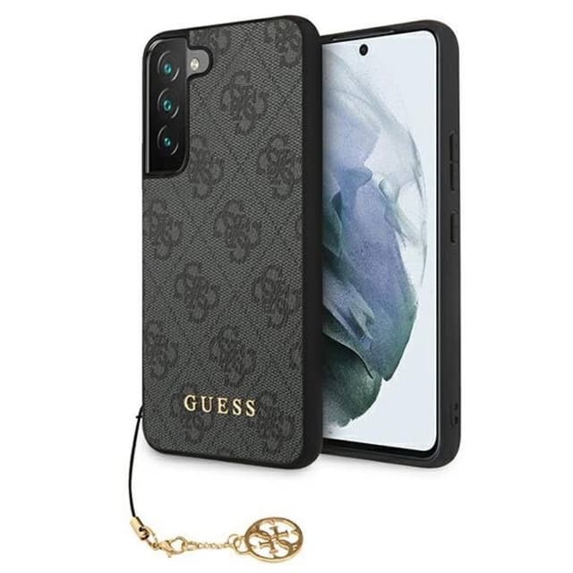 Guess 4G Charms Collection kotelo Samsung Galaxy S22 Plus - Harmaa
