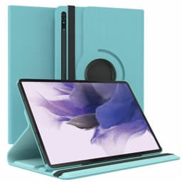 360 drejelig cover Samsung Galaxy Tab S7 FE - Lyseblå