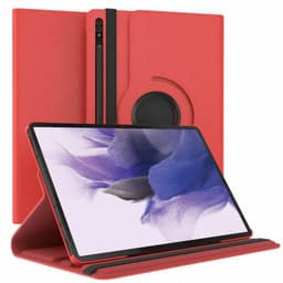 360° roterbar deksel Samsung Galaxy Tab S7 FE - Rød