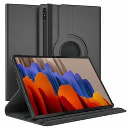 360 drejelig cover Samsung Galaxy Tab S7 Plus - Sort