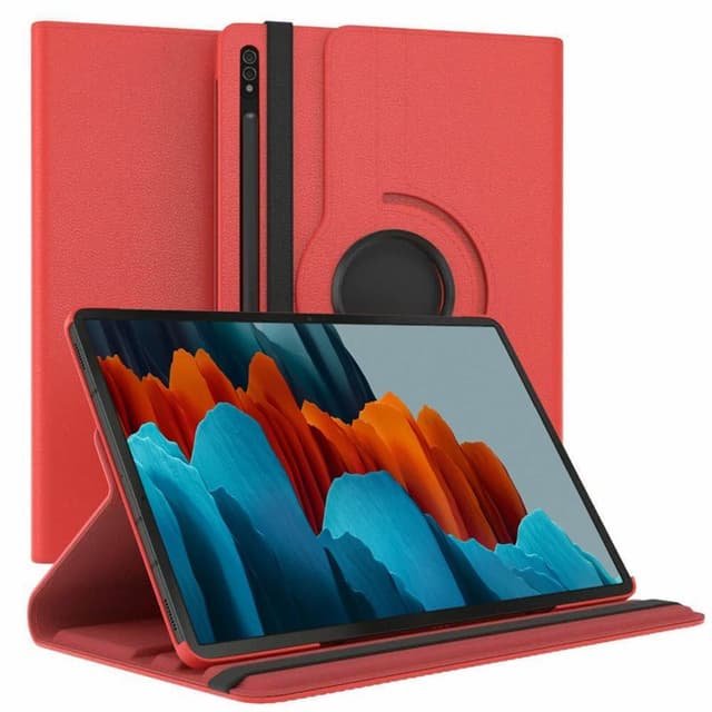 360° käännettävä kotelo Samsung Galaxy Tab S7 - Punainen