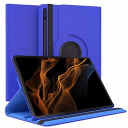 360° roterbar deksel Samsung Galaxy Tab S8 Ultra 14.6 - Mørkeblå