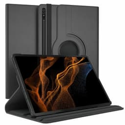 360° roterbar deksel Samsung Galaxy Tab S8 Ultra 14.6 - Sort
