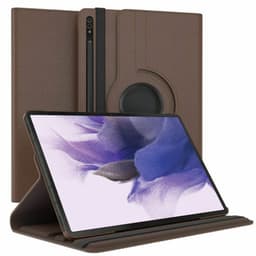 360° roterbar deksel Samsung Galaxy Tab S7 FE - Brun