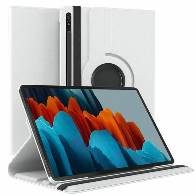 360° roterbart fodral Samsung Galaxy Tab S7 - Vit