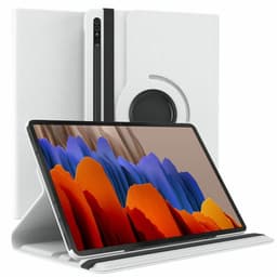 360 drejelig cover Samsung Galaxy Tab S7 Plus - Hvid