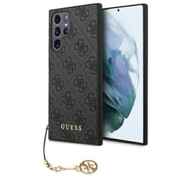 Guess 4G Charms Collection deksel Samsung Galaxy S22 Ultra - Grå