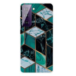 SKALO Samsung S21 FE Marmor TPU-cover - #9
