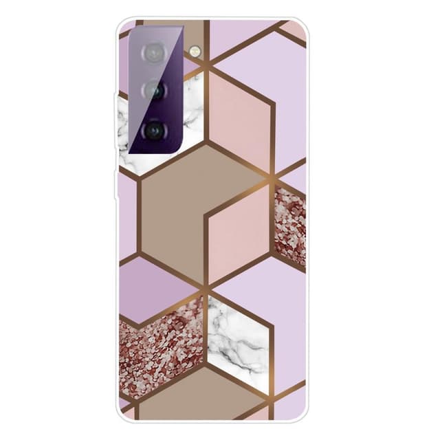 SKALO Samsung S21 FE Marmor TPU-cover - #5